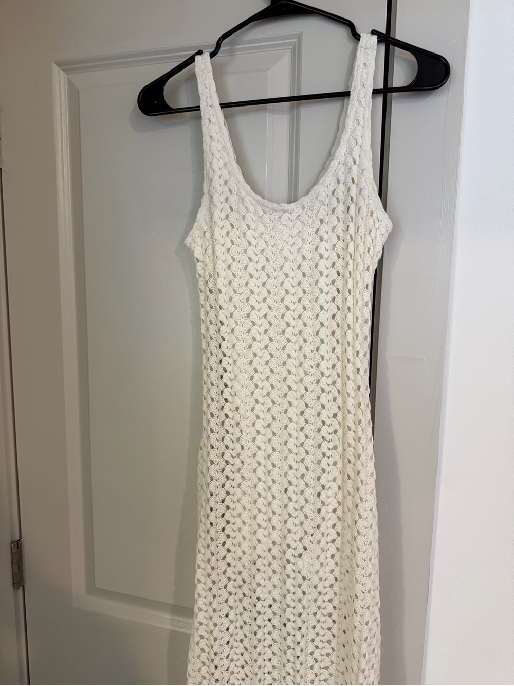 Xhilaration White Crochet Maxi Dress